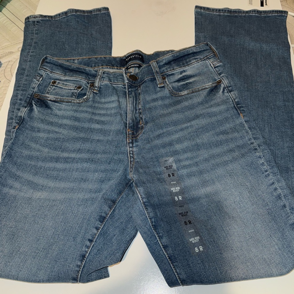 Aeropostale Blue Denim Mid Rise Bootcut